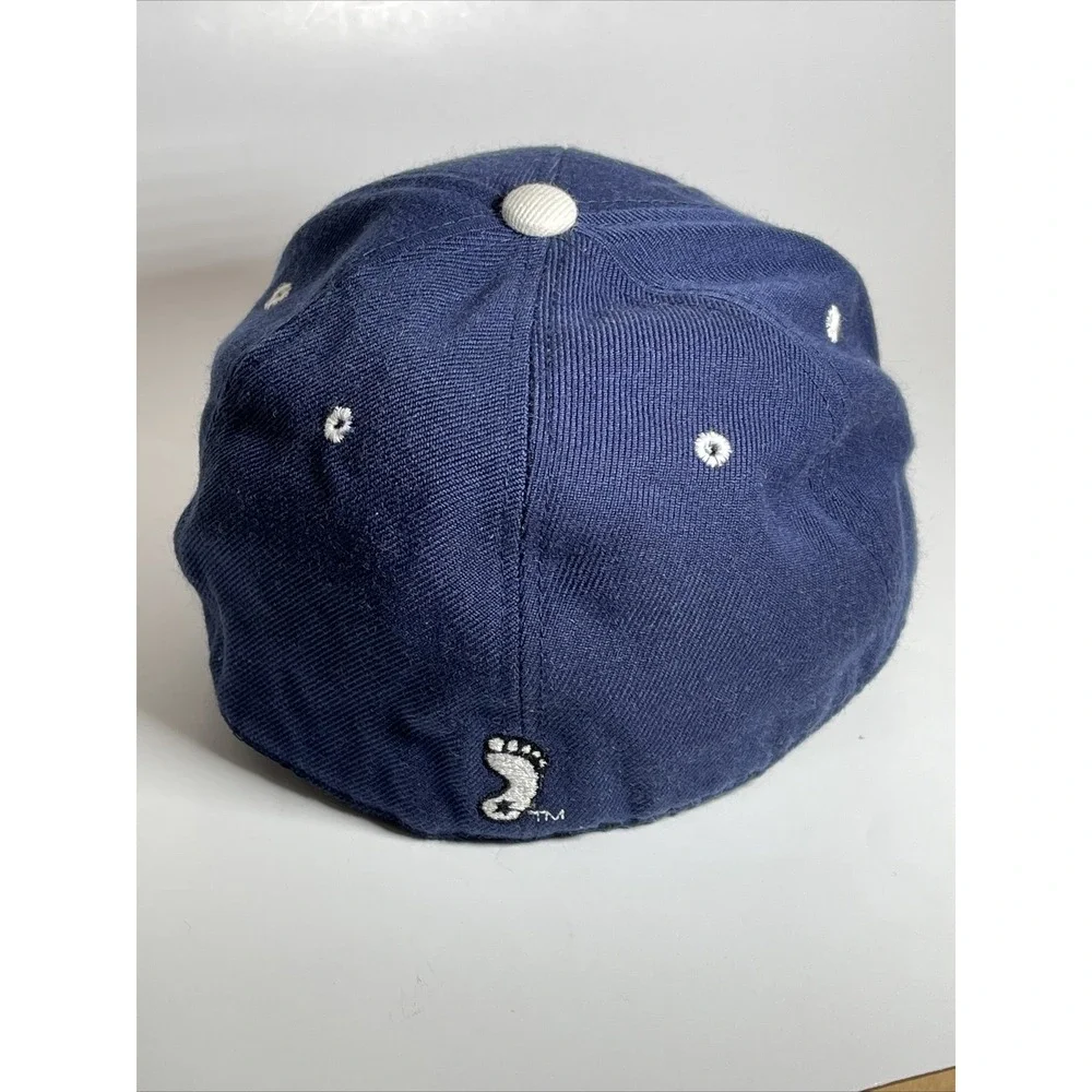UNC Tar Heels Hat Navy Blue White Interlocking NC Logo Baseball Cap Mens